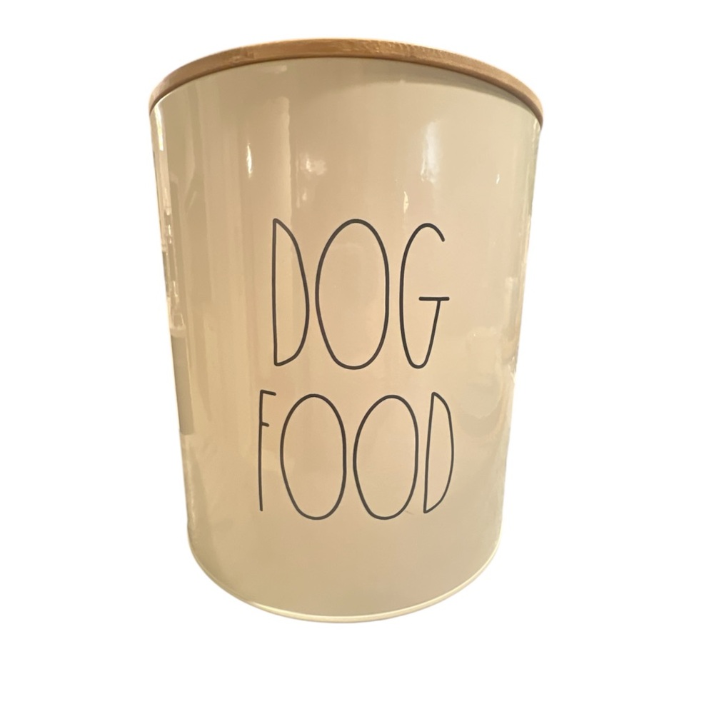 Rae Dunn Cream Dog Bowl and Feeder